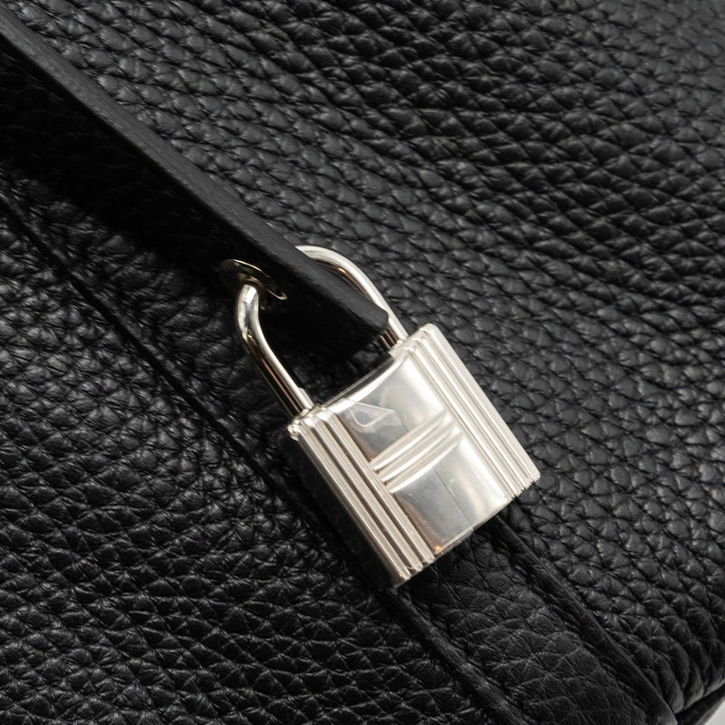 Hermes Picotin 18 Lock Bag Clemence Black SHW Stamp Y