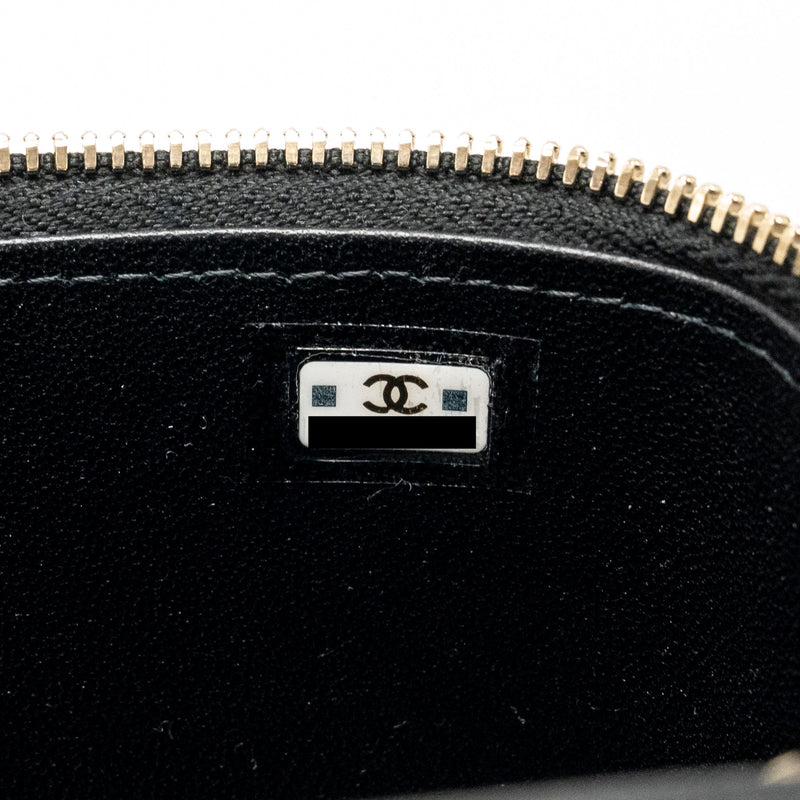 Chanel Top handle mini vanity with chain lambskin black LGHW (microchip)
