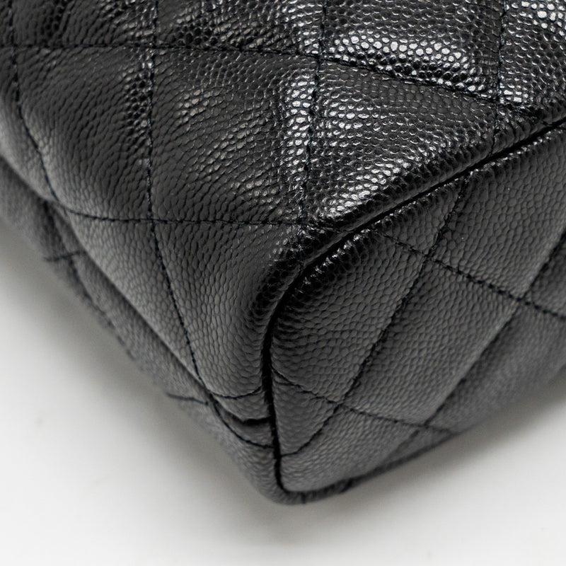 Chanel Quilted Hobo Bag Caviar Black GHW (Microchip)