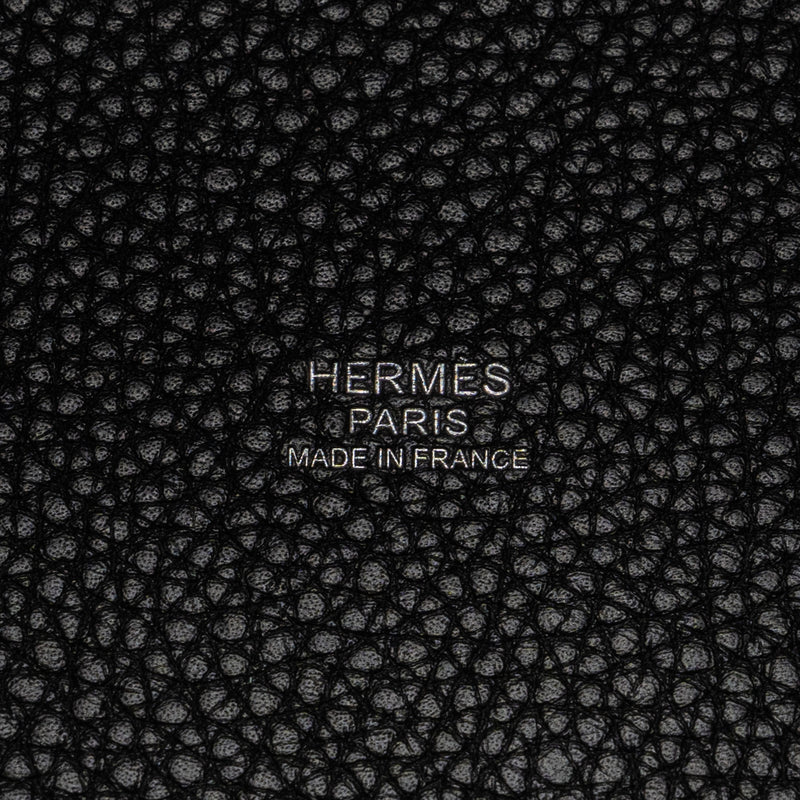Hermes Picotin 18 Lock Bag Clemence Black SHW Stamp Y