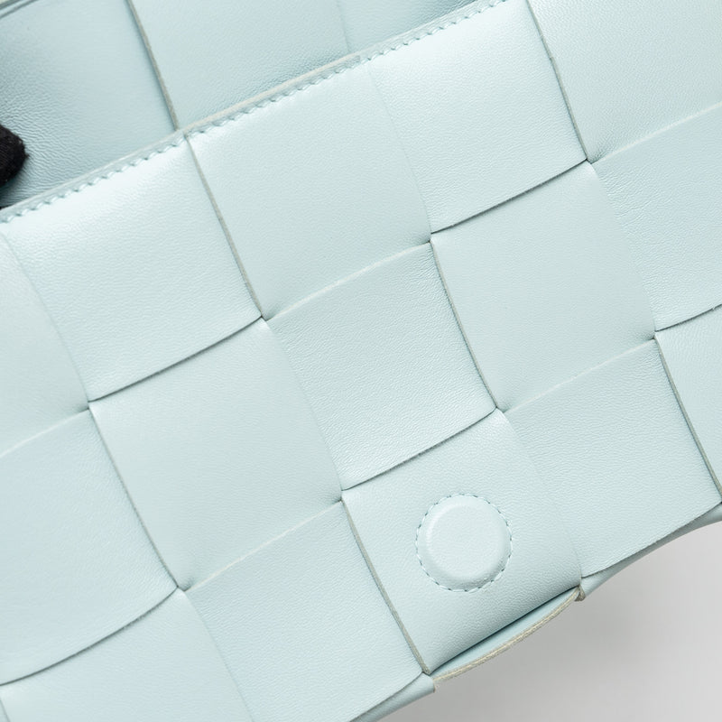 Bottega Veneta Classic Cassette Bag Lambskin Light Blue SHW