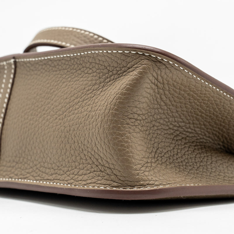 Hermes Halzan 25 Clemence Etoupe GHW Stamp Z