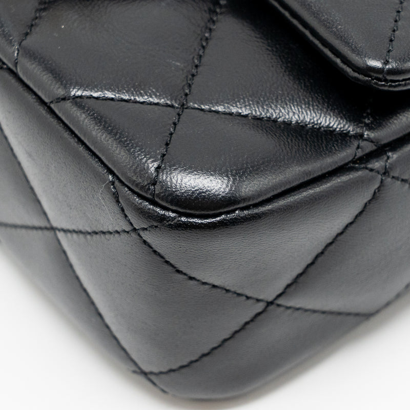 Chanel Coco Love Flap Bag Adjustable Chain Lambskin Black GHW (Microchip)