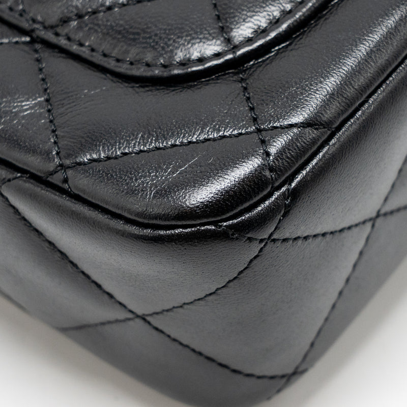 Chanel Coco Love Flap Bag Adjustable Chain Lambskin Black GHW (Microchip)
