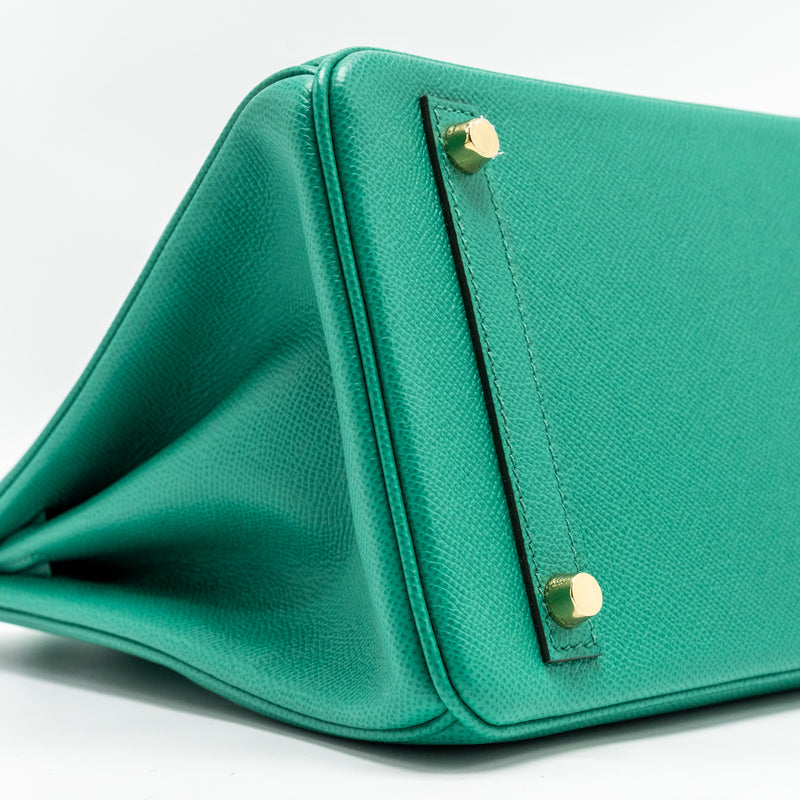 Hermes Birkin 30 Epsom Vert Jade GHW stamp Z