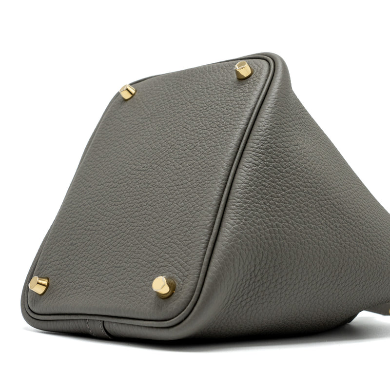 Hermes Picotin 18 Clemence Gris Meyer GHW Stamp U