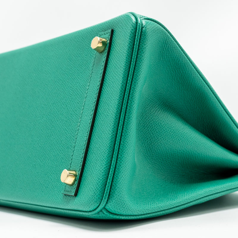Hermes Birkin 30 Epsom Vert Jade GHW stamp Z