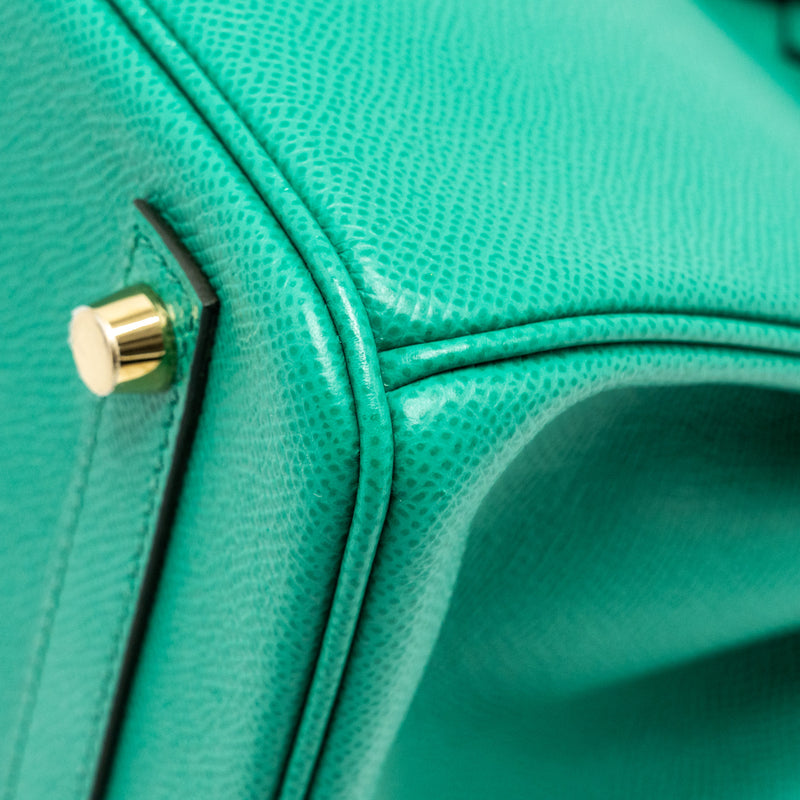 Hermes Birkin 30 Epsom Vert Jade GHW stamp Z