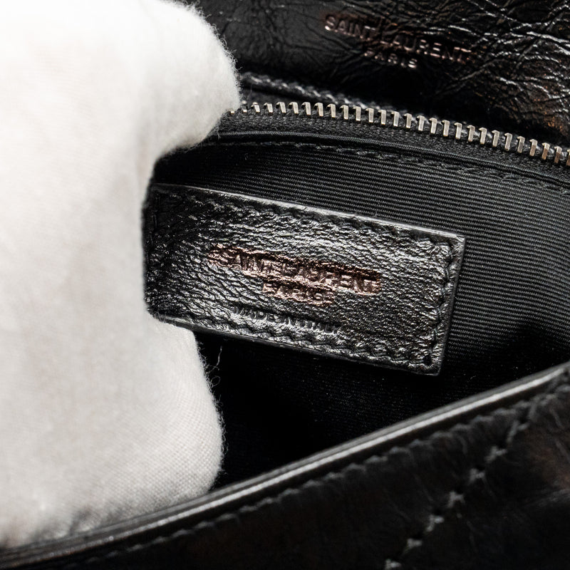 Saint Laurent/YSL Medium Niki Chain Bag Vintage Calfskin Black SHW