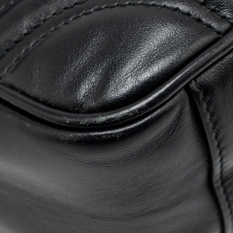 Gucci Medium GG Marmont Shoulder Bag Calfskin Black GHW