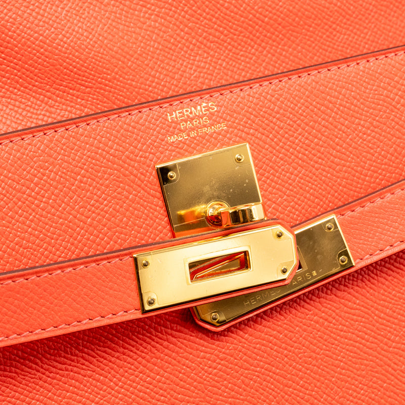 Hermes Kelly 32 Epsom T5 Rose Jaipur GHW Stamp T
