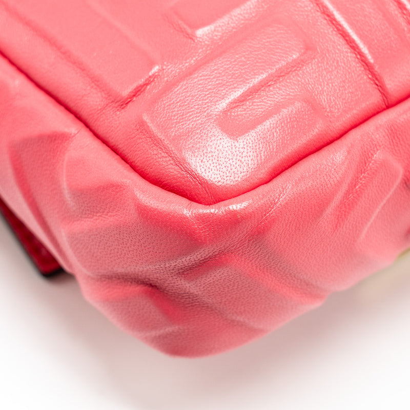 Fendi mini baguette bag nappa Lambskin pink GHW