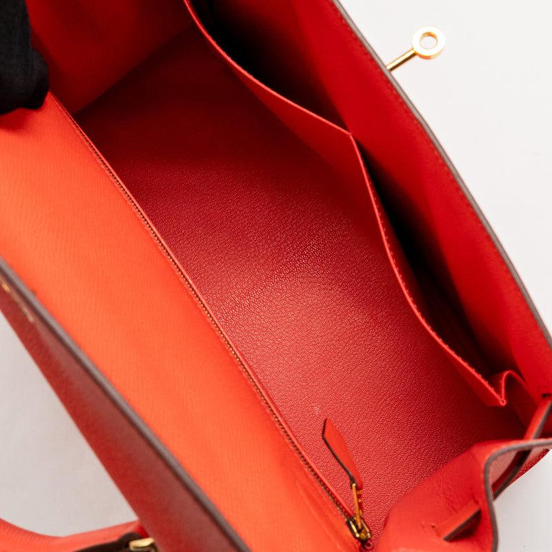 Hermes Kelly 32 Epsom T5 Rose Jaipur GHW Stamp T