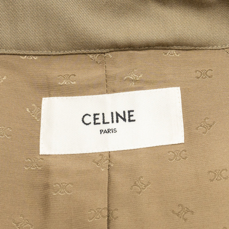 Celine size 42 Trench Coat Laine / Cotton beige