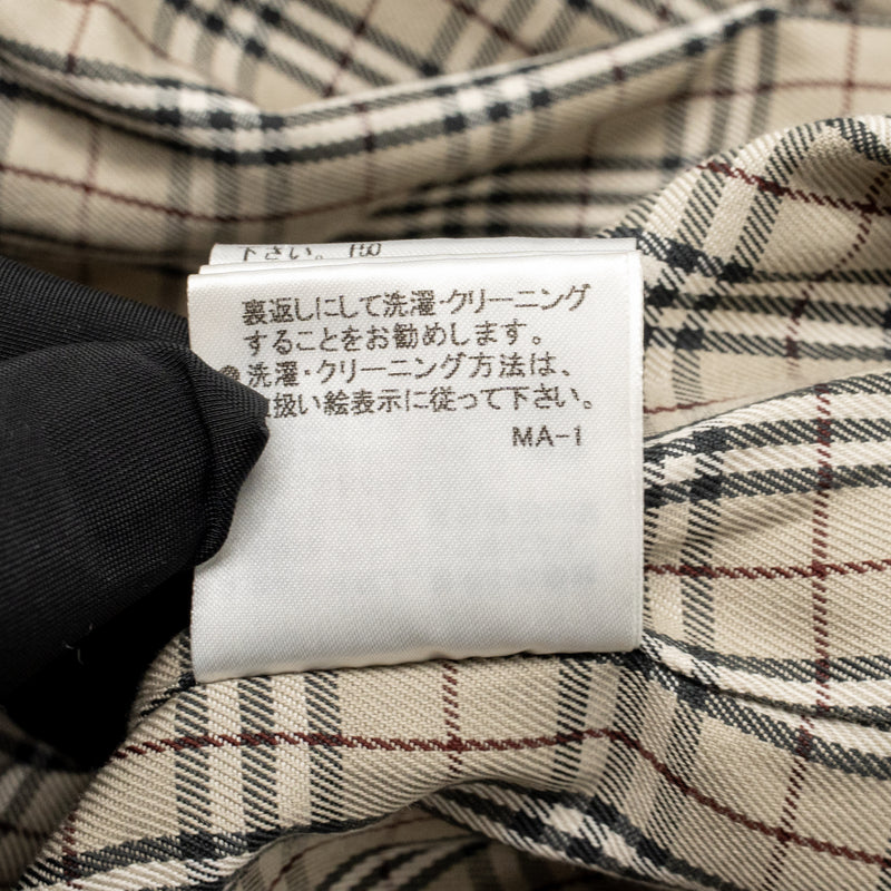 Burberry Size 40 Mid-Length Trench Coat Blue Label Cotton Beige