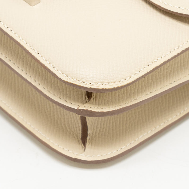 Hermes Mini Constance Epsom Craie SHW Stamp Y