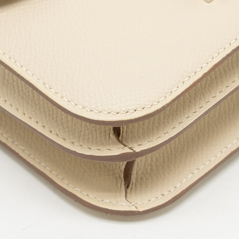 Hermes Mini Constance Epsom Craie SHW Stamp Y