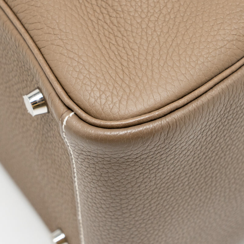 Hermes Lindy 30 Clemence Etoupe SHW Stamp D