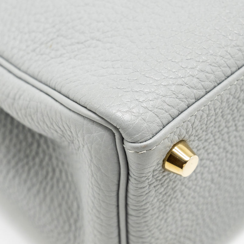 Hermes Kelly 25 Togo Gris Mouette GHW Stamp X