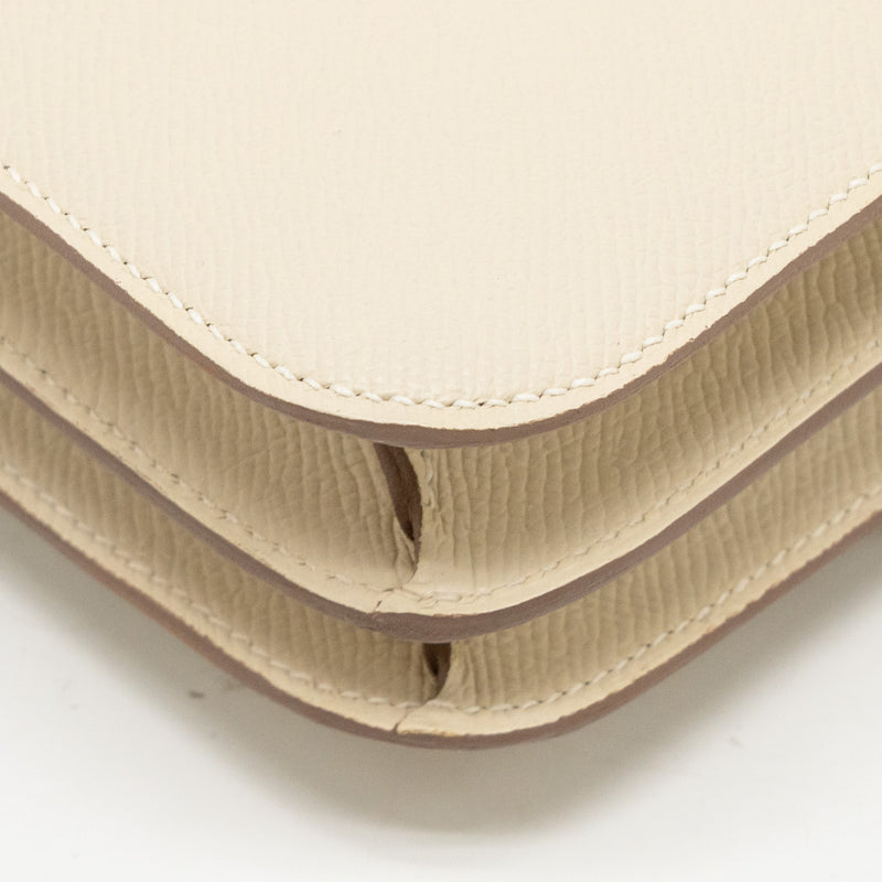 Hermes Mini Constance Epsom Craie SHW Stamp Y