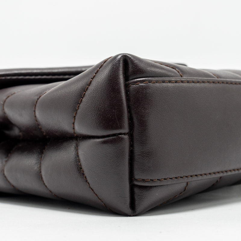 Saint Laurent/YSL Loulou Toy Strap Bag Calfskin Brown SHW