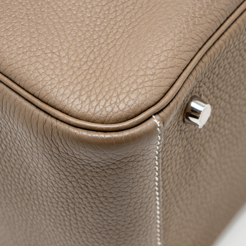 Hermes Lindy 30 Clemence Etoupe SHW Stamp D