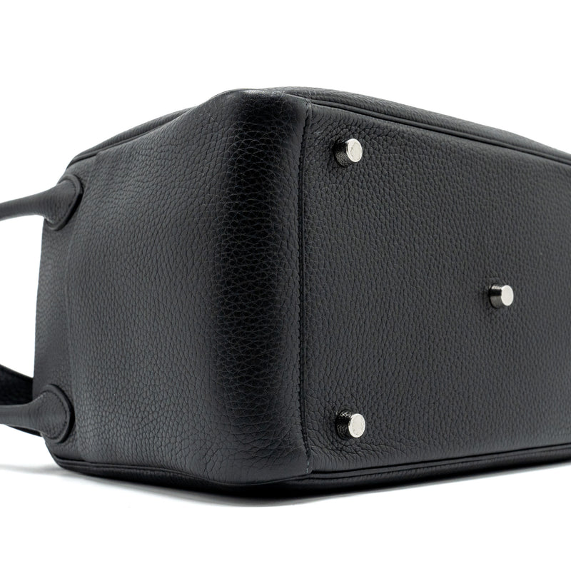 Hermes Lindy 30 Clemence Black SHW Stamp C