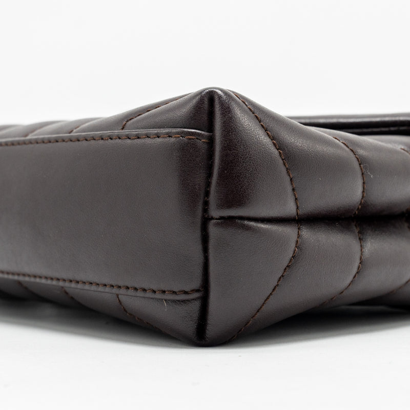 Saint Laurent/YSL Loulou Toy Strap Bag Calfskin Brown SHW