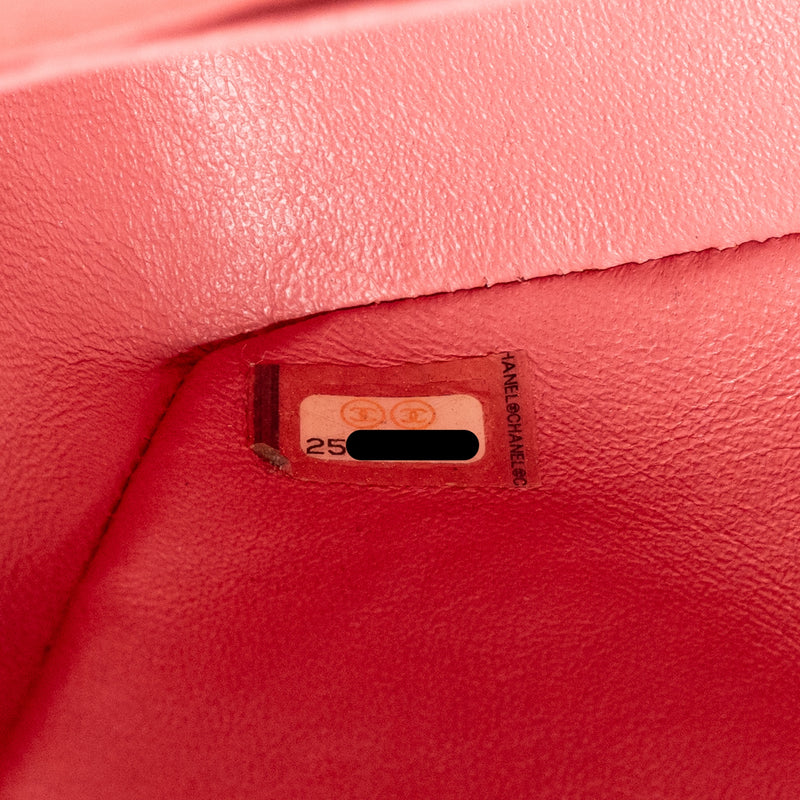 Chanel Mini Rectangular Flap Bag Caviar Pink GHW