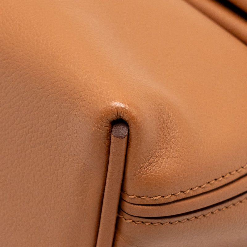 Hermes Mini 24/24 2424-21 Bag Evercolor/Swift Gold SHW Stamp Z