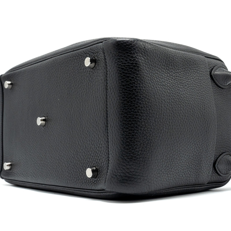 Hermes Lindy 30 Clemence Black SHW Stamp C