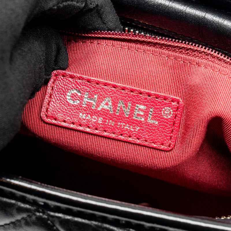 Chanel New Medium Gabrielle Hobo Bag Calfskin Black Multicolour Hardware
