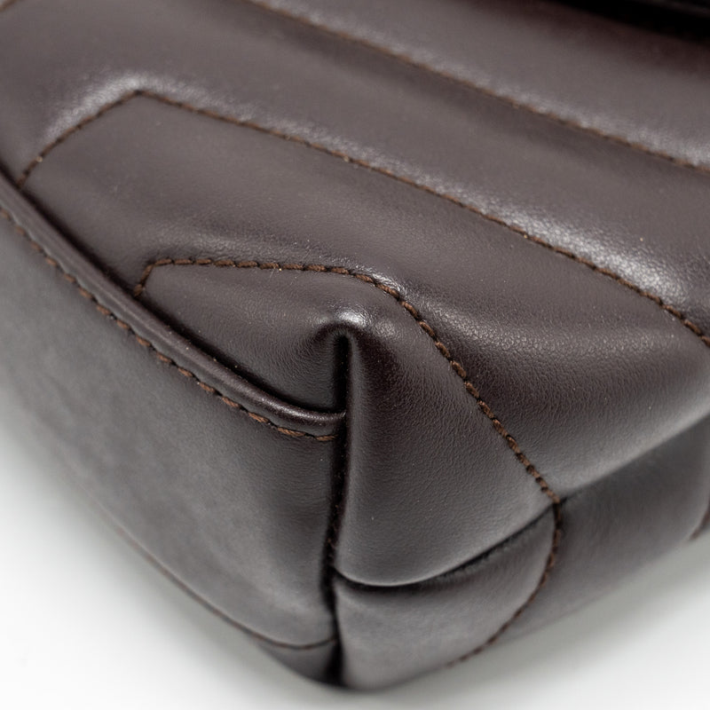 Saint Laurent/YSL Loulou Toy Strap Bag Calfskin Brown SHW