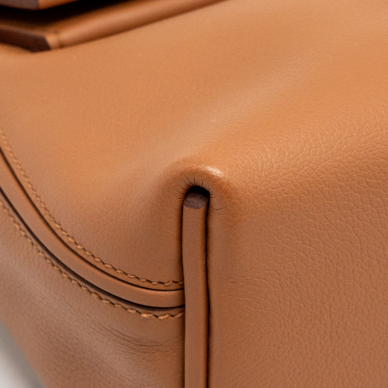 Hermes Mini 24/24 2424-21 Bag Evercolor/Swift Gold SHW Stamp Z