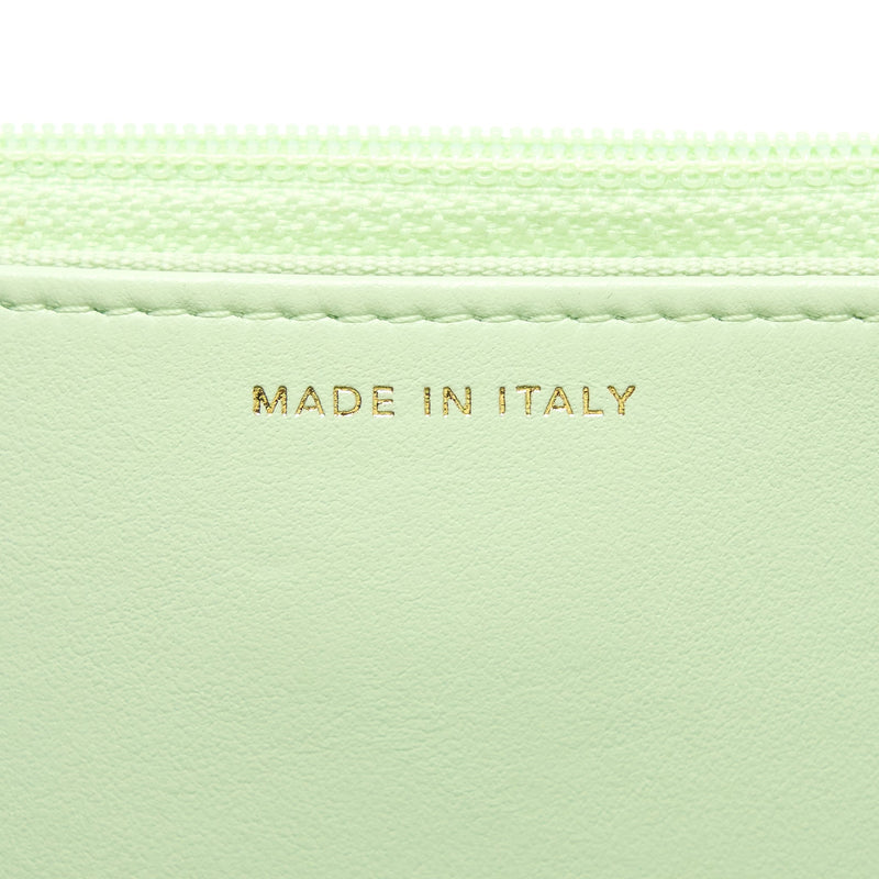 Chanel 19 Wallet on Chain Lambskin Light Green Multicolour Hardware (Microchip)