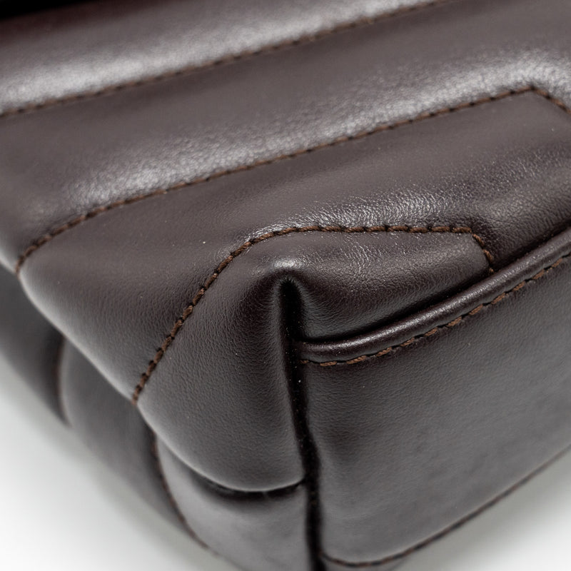 Saint Laurent/YSL Loulou Toy Strap Bag Calfskin Brown SHW