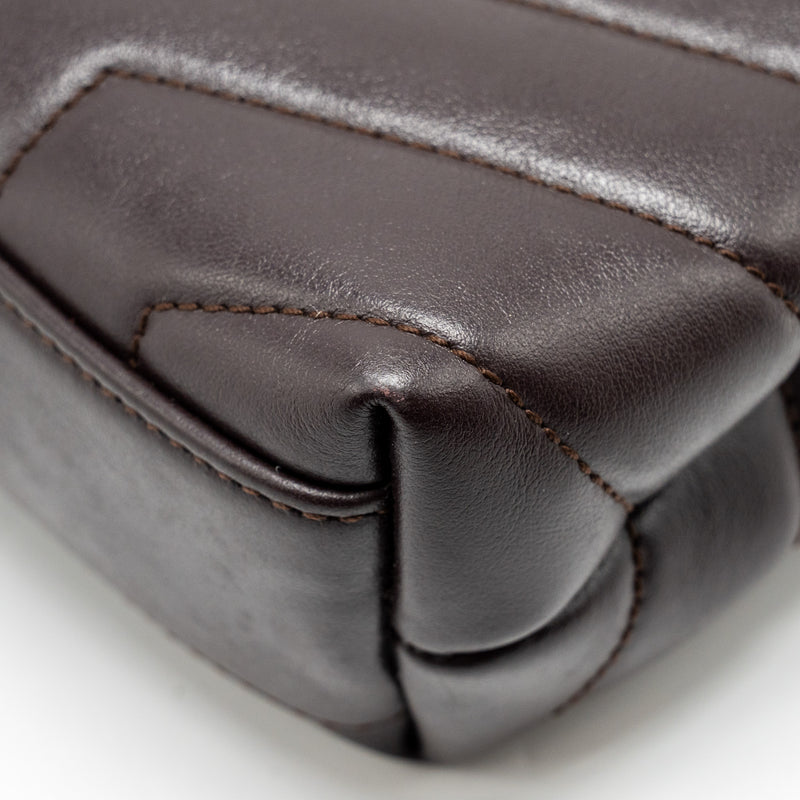 Saint Laurent/YSL Loulou Toy Strap Bag Calfskin Brown SHW