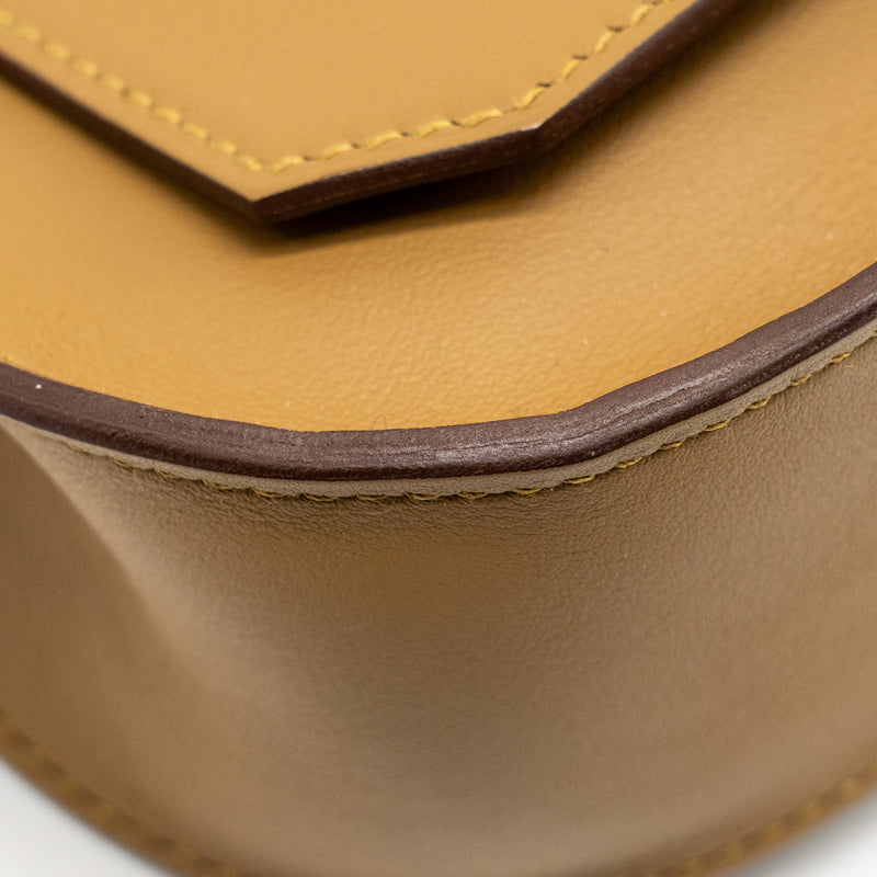 Hermes Mini Jypsiere Swift Bronze Dore/Kraft GHW Stamp W
