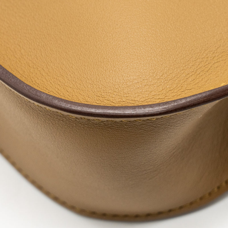 Hermes Mini Jypsiere Swift Bronze Dore/Kraft GHW Stamp W