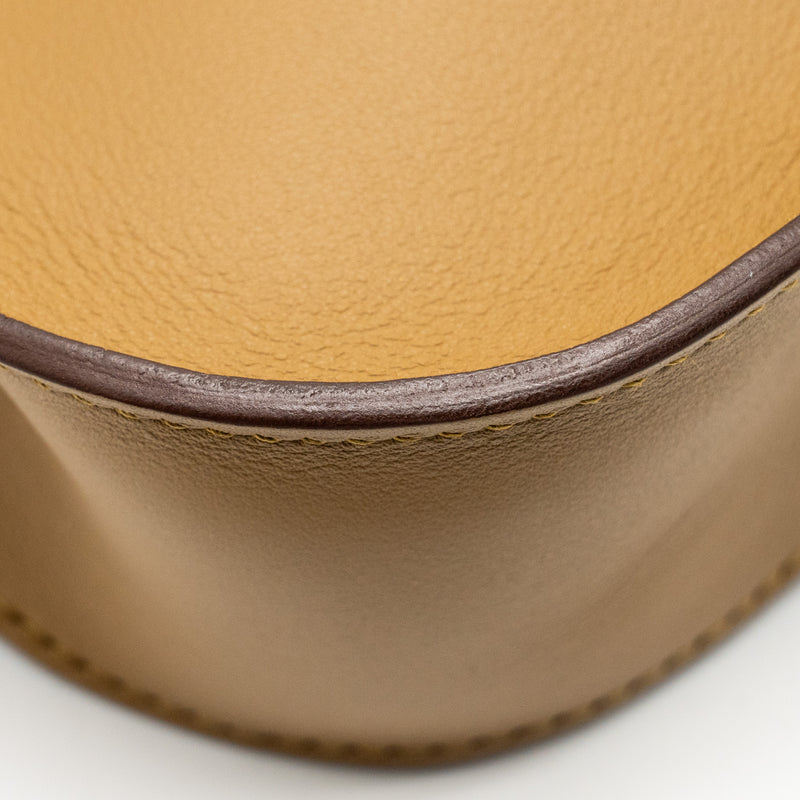 Hermes Mini Jypsiere Swift Bronze Dore/Kraft GHW Stamp W