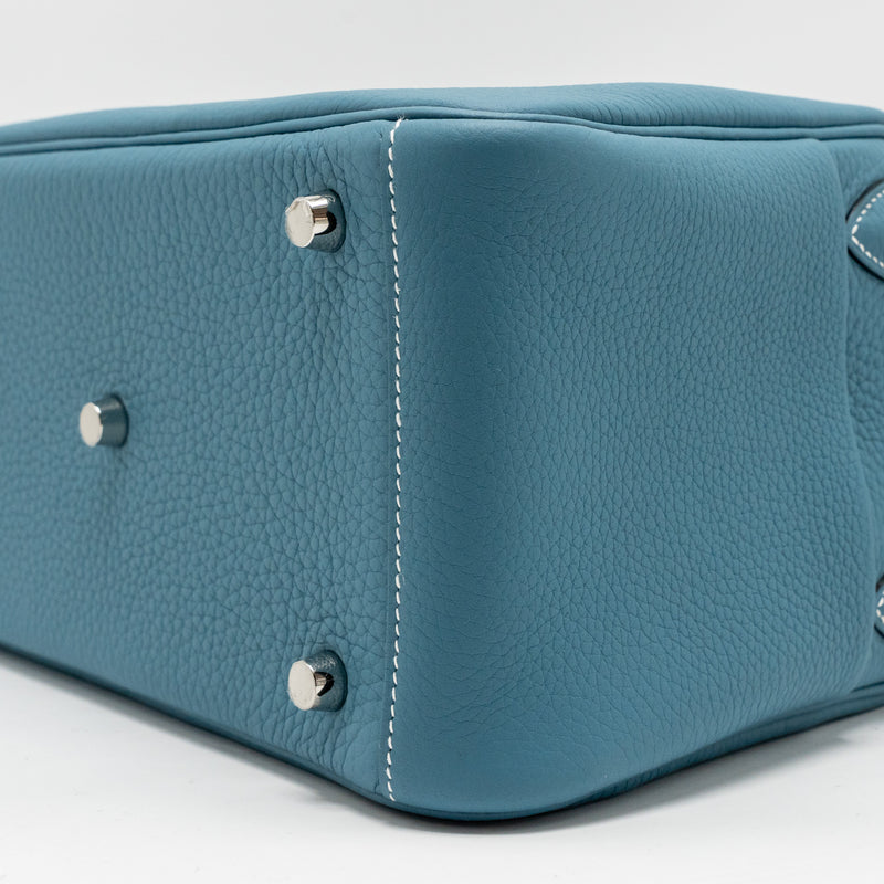Hermes Lindy 26 Clemence New Blue Jeans SHW Stamp W