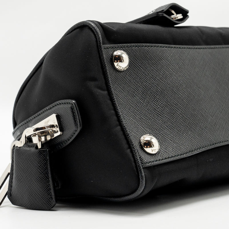 Prada Top Handle Re-Edition 2005 Nylon Bag Black SHW