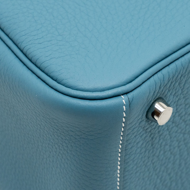 Hermes Lindy 26 Clemence New Blue Jeans SHW Stamp W