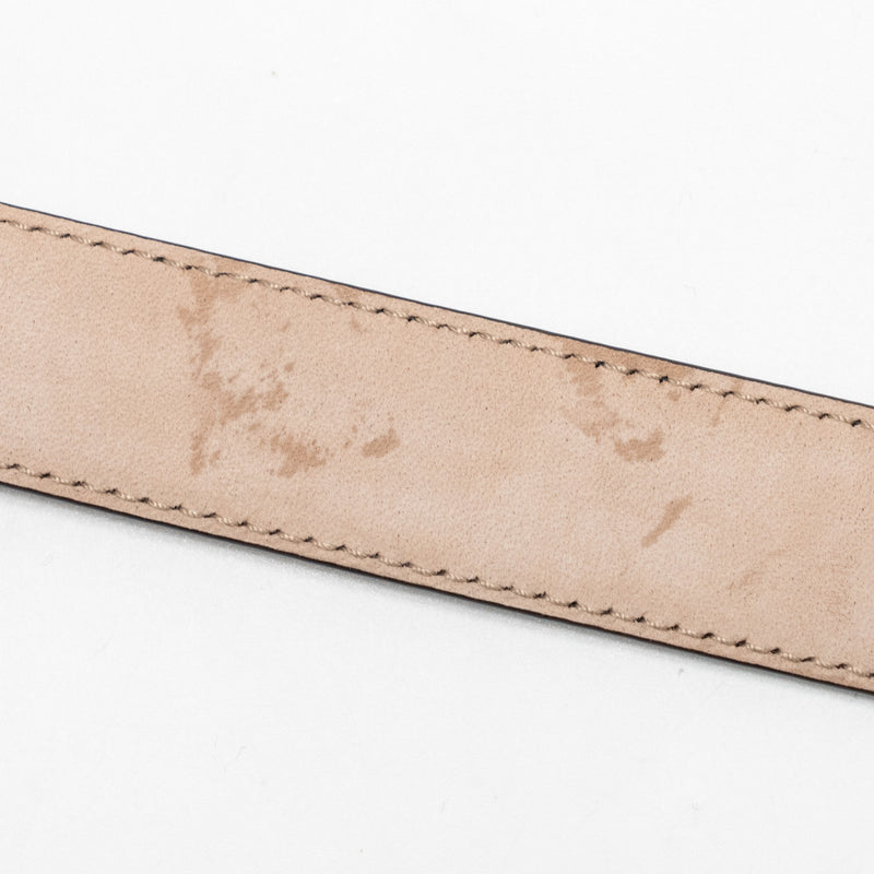 Gucci Size 80 Blondie Interlocking GG Logo Belt Leather Black LGHW