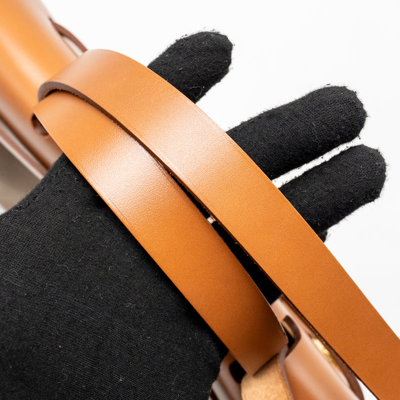 Hermes Herbag 31 zip bag canvas / hunter leather etoupe / dune / fauve GHW stamp Z