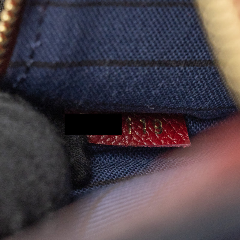 Louis Vuitton Pochette Métis Monogram Empreinte Dark Red GHW