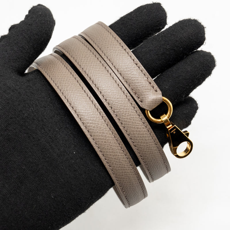 Hermes Kelly 25 Epsom 8F Gris Etain GHW stamp D