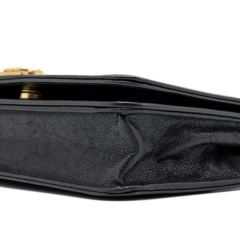 Chanel Boy Wallet on Chain Caviar Black GHW