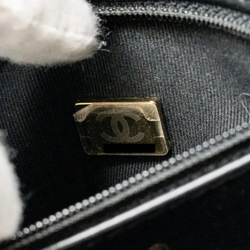 Chanel Mini Kelly Shopping Tote Bag Calfskin black GHW (microchip)