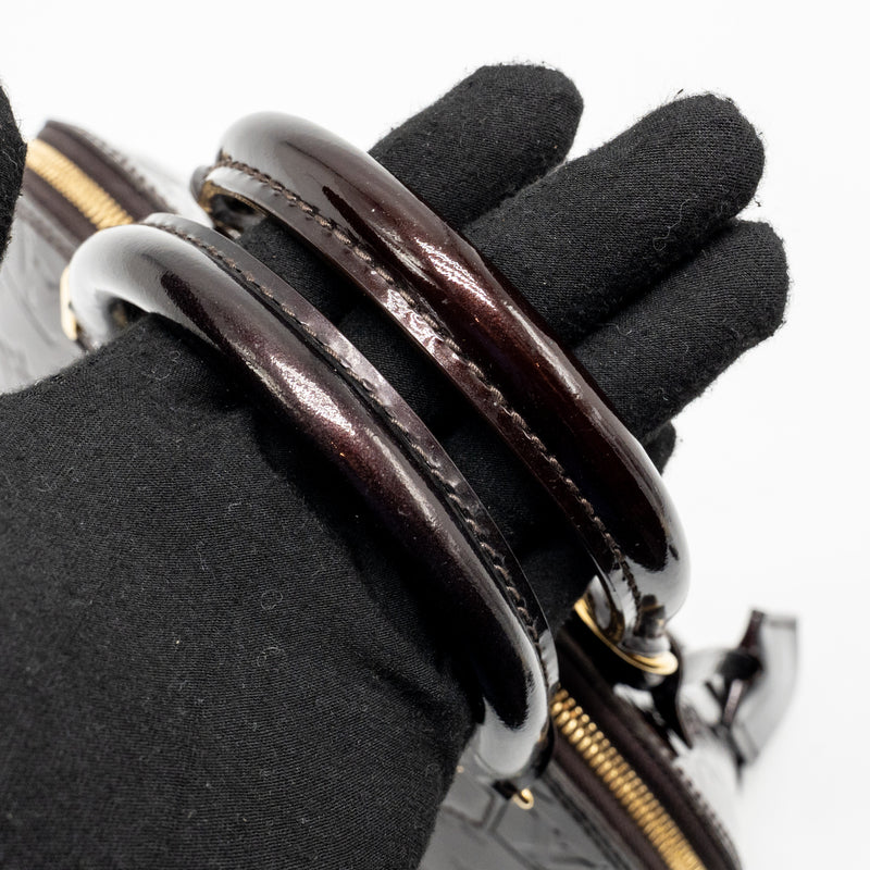 Louis Vuitton Alma BB Patent Amatante GHW